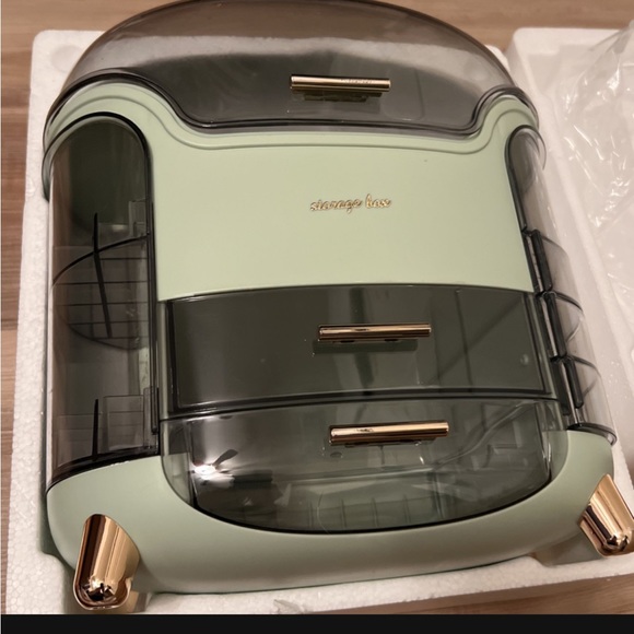 Cosmetic Storage Box, Multifunctional Dustproof Makeup Box, Clear Make Up Case - Picture 4 of 4